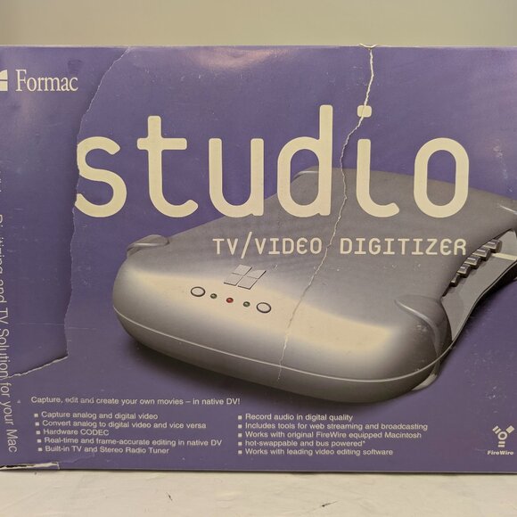 FORMAC STUDIO FireWire TV / Video Digitizer for MacFS 1042-0 USEDPRISTINE